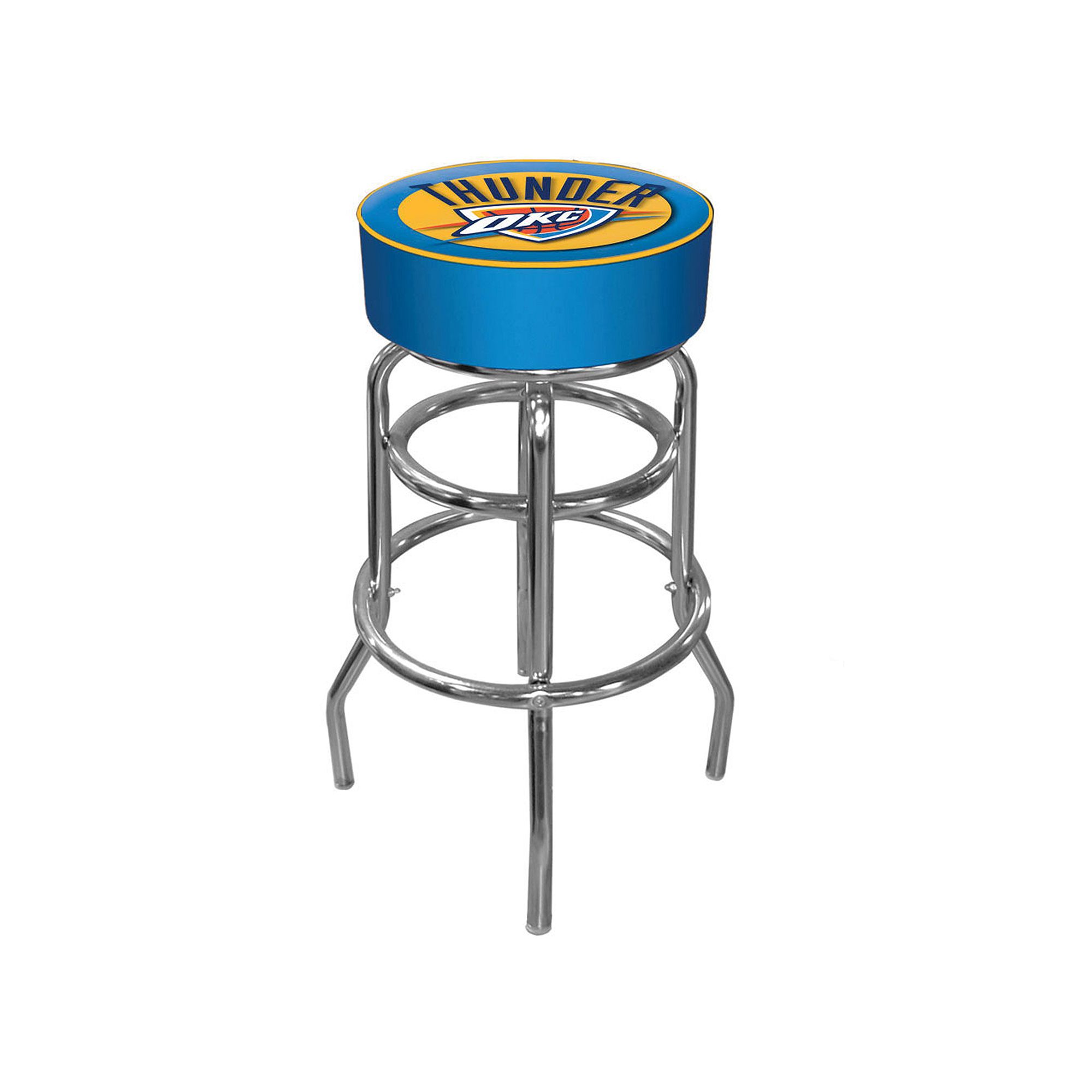 Oklahoma City Thunder Padded Swivel Bar Stool, Team
