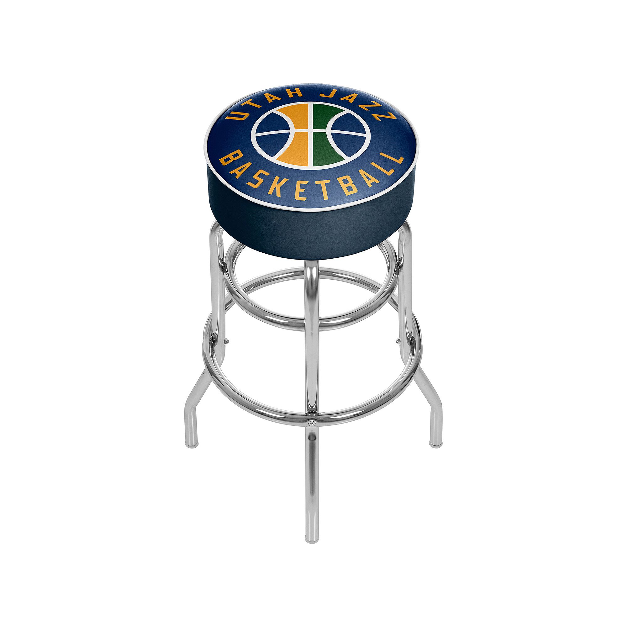 Utah Jazz Logo Padded Swivel Bar Stool, Jaz Team