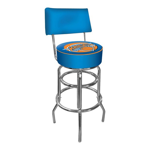 Los Angeles Dodgers 30 Doubleing Swivel Bar Stool with Chrome Finish