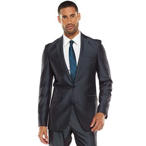 Men's Apt. 9® Extra-Slim Herringbone Blue Suit Jacket