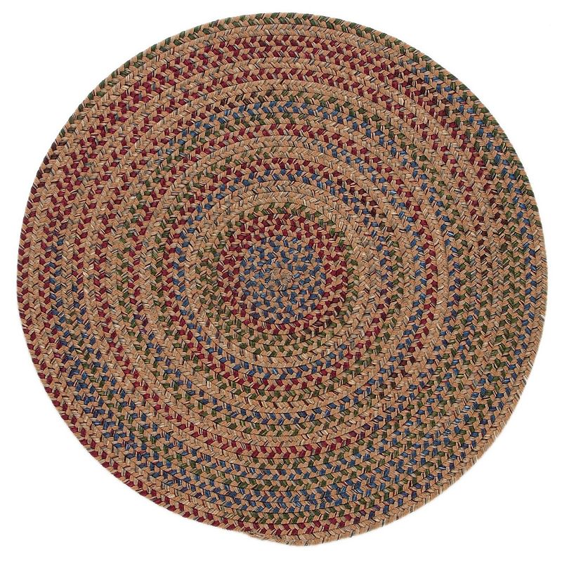 Colonial Mills Woolux Braided Round 60in Rug, Yellow, 5Ft Rnd
