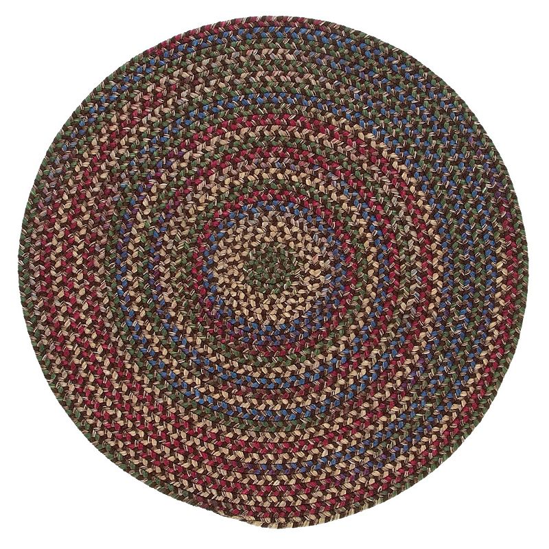 Colonial Mills Woolux Braided Round 60in Rug, Brown, 5Ft Rnd