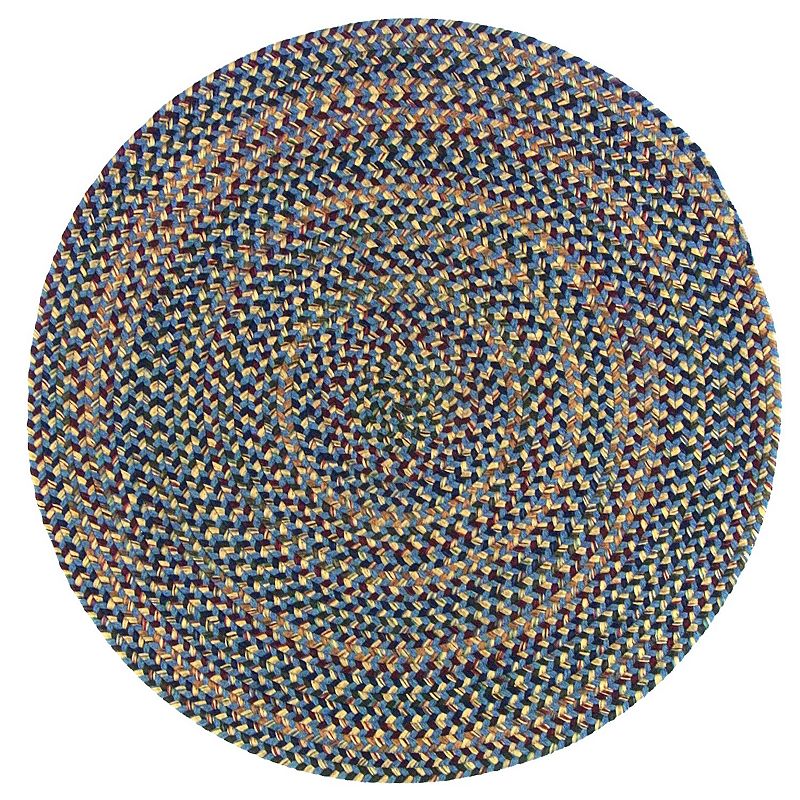 Colonial Mills Woolux Braided Round 60in Rug, Blue, 5Ft Rnd