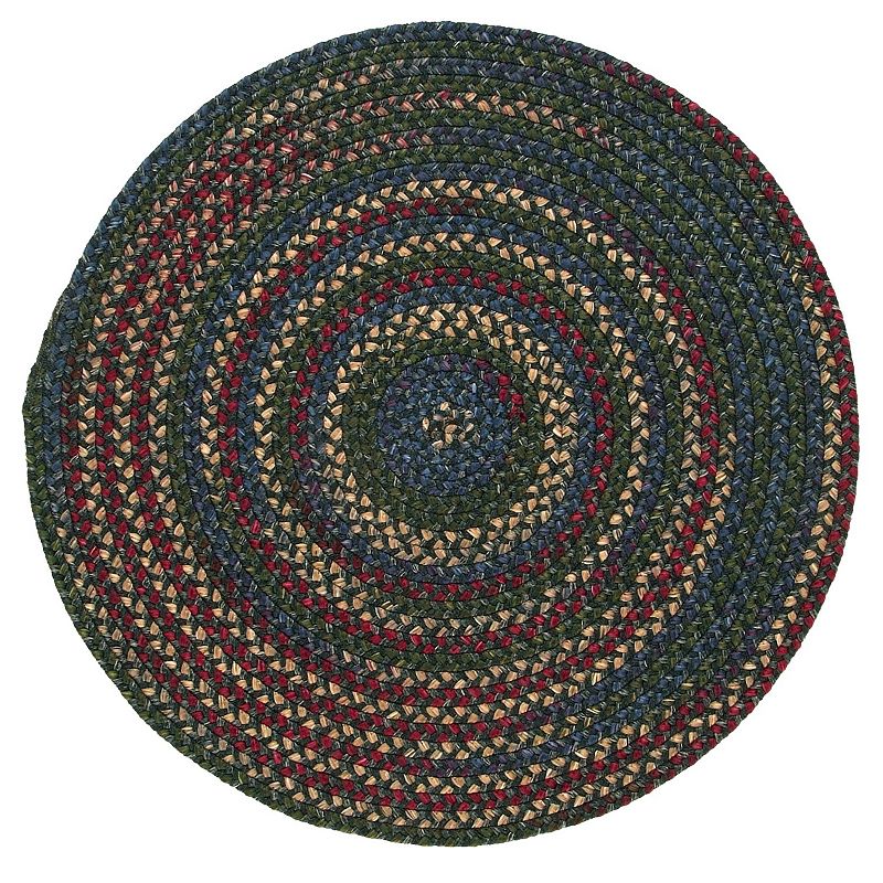 Colonial Mills Woolux Braided Round 60in Rug, Green, 5Ft Rnd