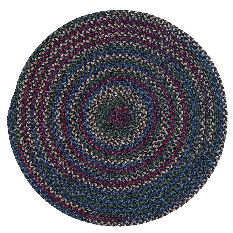 Colonial Mills Woolux Braided Round 60in Rug, Blue, 5Ft Rnd