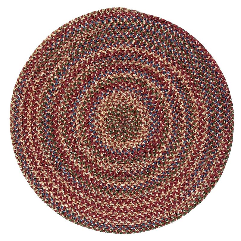 Colonial Mills Woolux Braided Round 60in Rug, Red, 5Ft Rnd