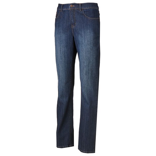 Gloria vanderbilt rail 2024 straight jeans kohls