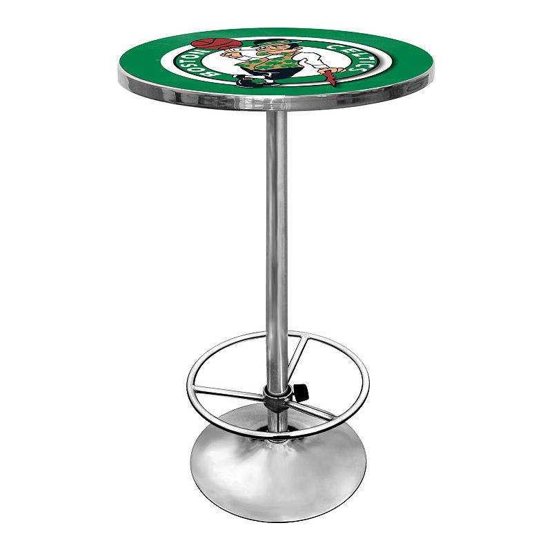 Boston Celtics Chrome Pub Table, Multicolor