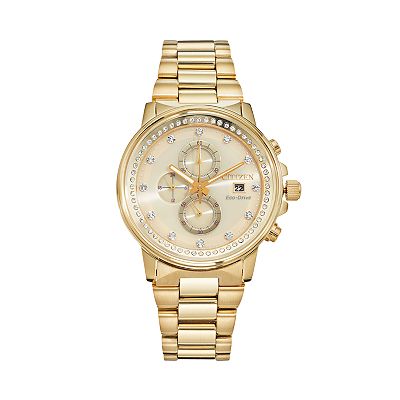 #232 Citizen Nighthawk' Chronograph deals Gold-Tone Watch