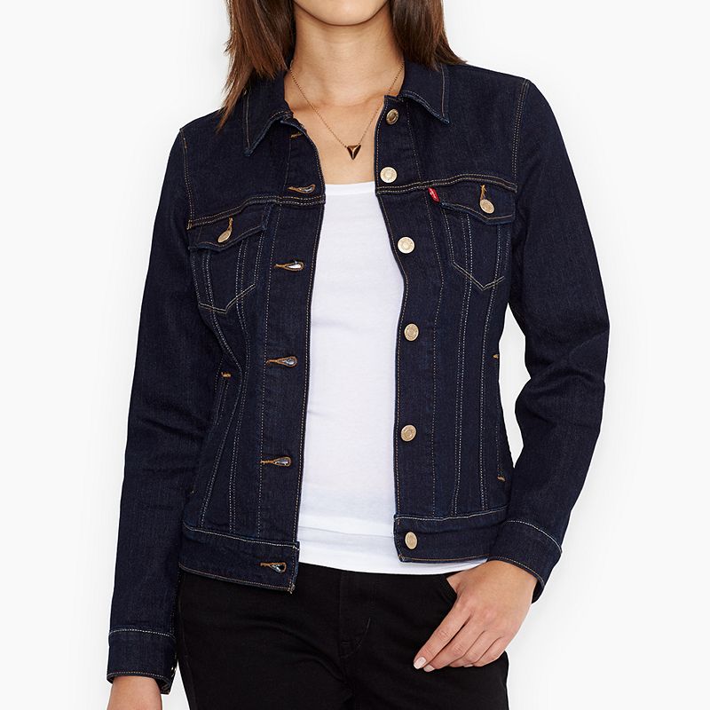 UPC 052175133274 product image for Women's Levi's Classic Denim Jacket, Size: Small, Blue | upcitemdb.com