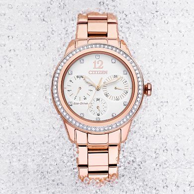 Citizen Women's Eco-Drive Silhouette Rose Gold Tone Stainless Steel Watch - FD2013-50A