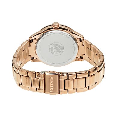 Citizen Women's Eco-Drive Silhouette Rose Gold Tone Stainless Steel Watch - FD2013-50A
