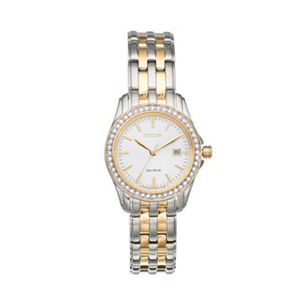 Citizen Women's Eco-Drive Silhouette Two Tone Stainless Steel Watch - EW1908-59A