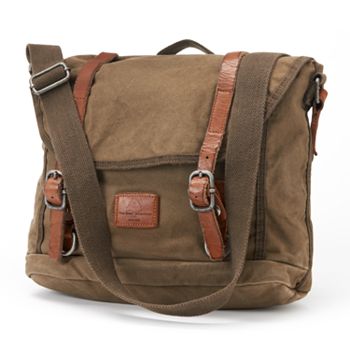 The Same Direction Military-Inspired Leather Messenger Bag