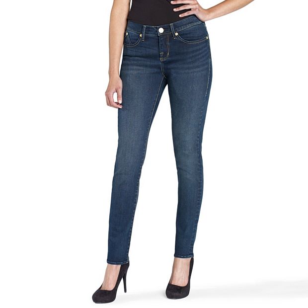 Women's Skinny Mini High Rise Stretch Pull-On Jeans - Rock and