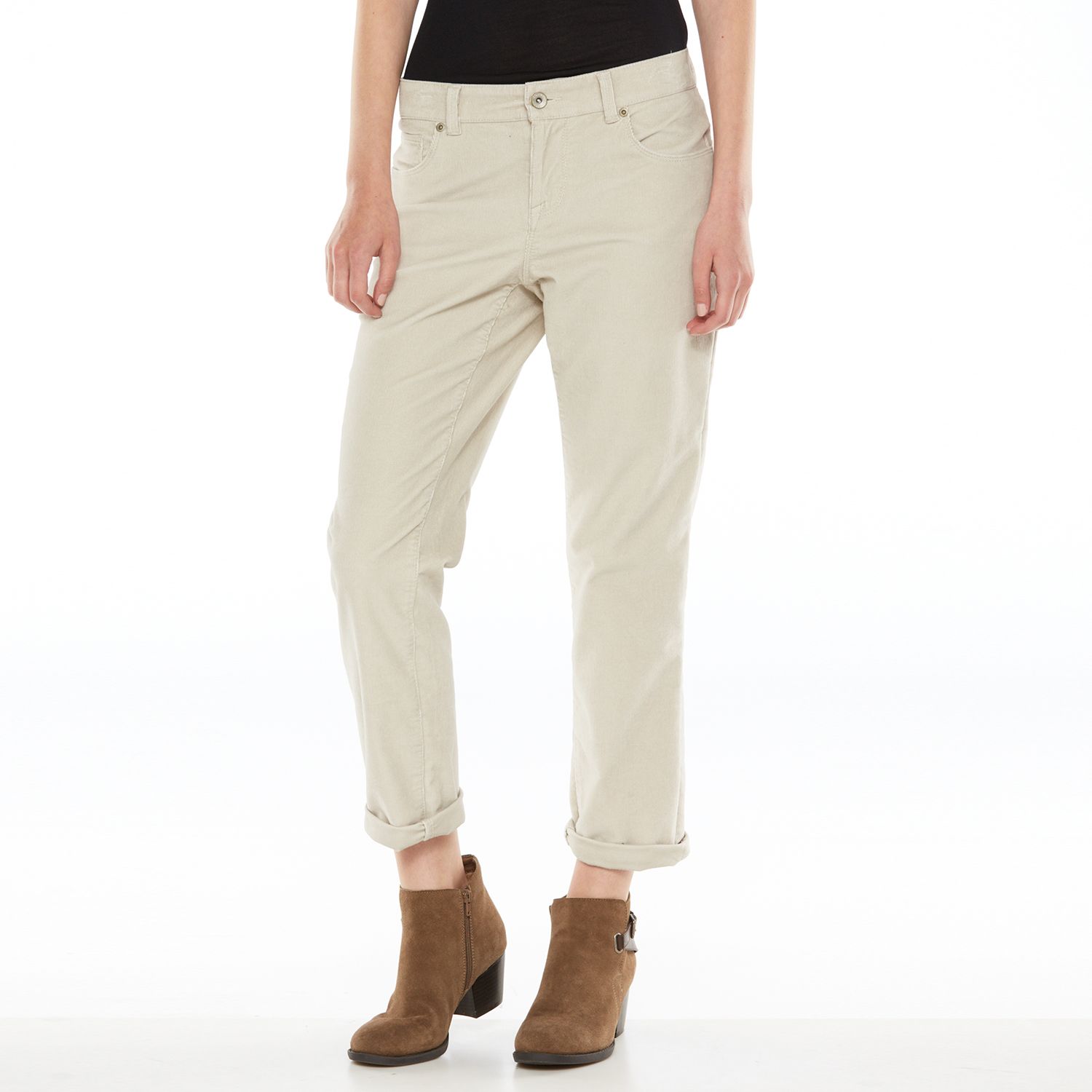 kohls corduroy pants womens