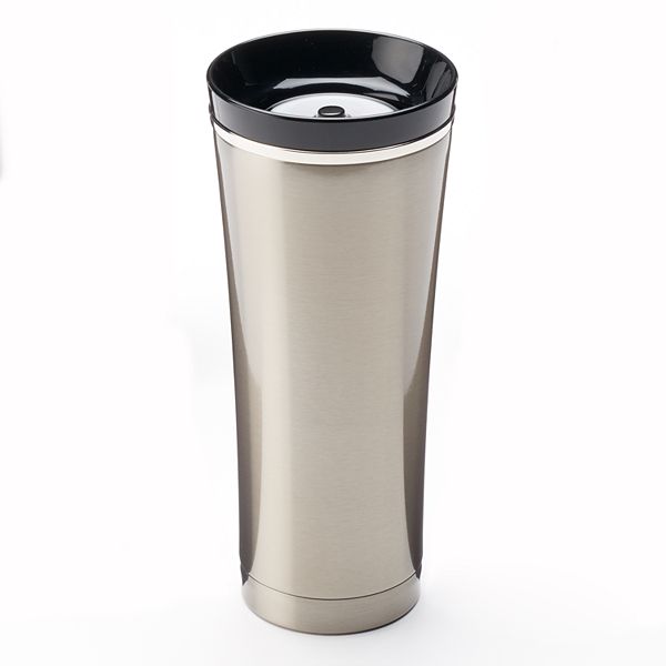 Thermos 16 oz. Sipp Insulated Stainless Steel Travel Tumbler - Silver/Black