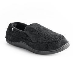 isotoner Men's Microterry Slip-On Slippers