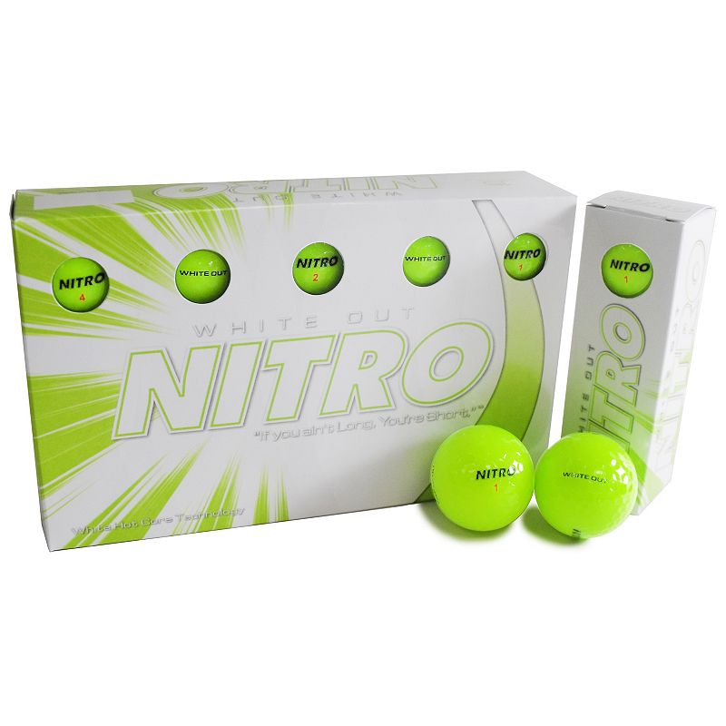 UPC 847755001094 product image for Nitro 15-pk. White Out Golf Balls, Yellow | upcitemdb.com