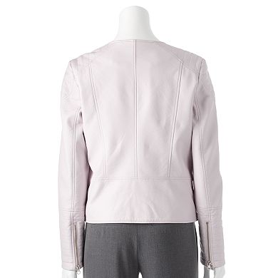 Women's Apt. 9® Faux-Leather Motorcycle Jacket