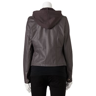 J2 by Jou Jou Faux-Leather Jacket - Juniors