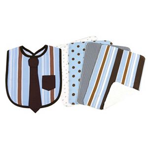 Trend Lab 5-pc. Printed Dress-Up Necktie Bib & Burp Cloth Set