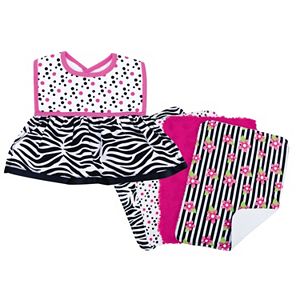 Trend Lab 5-pc. Printed Dress-Up Bib & Burp Cloth Set