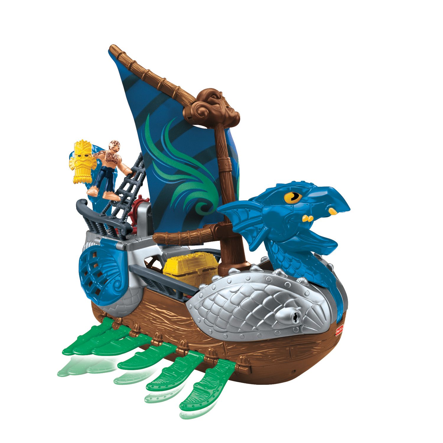 imaginext viking ship