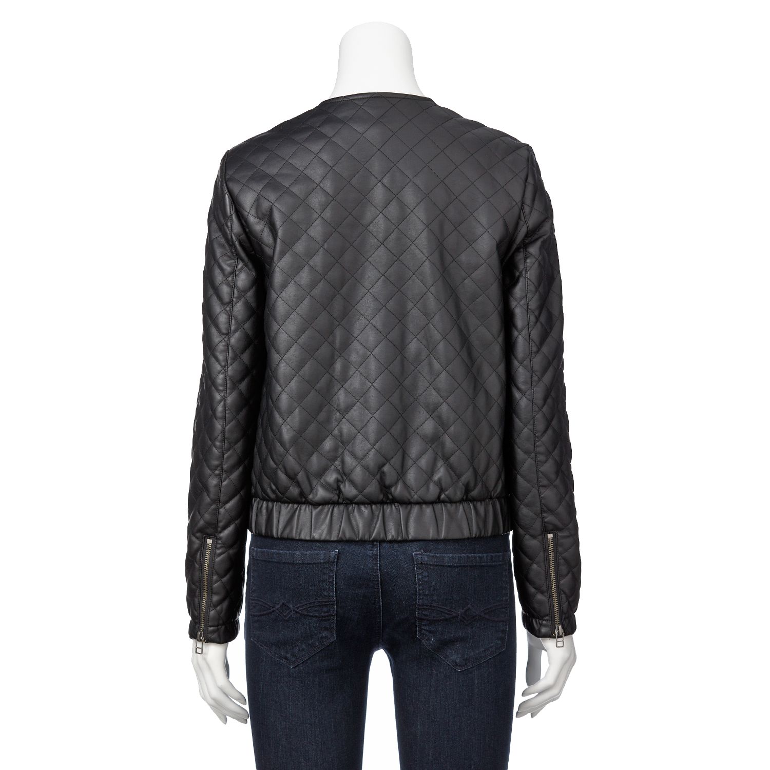 kohls mens leather bomber jacket