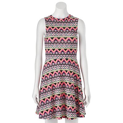 Juniors SO Geometric Skater Dress