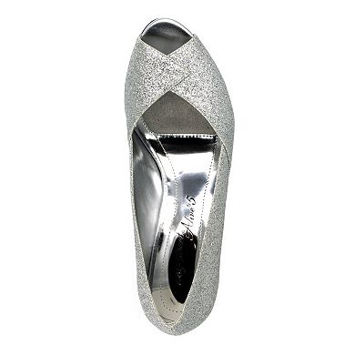 Easy Street Ravish Women's Peep-Toe Dress Heels
