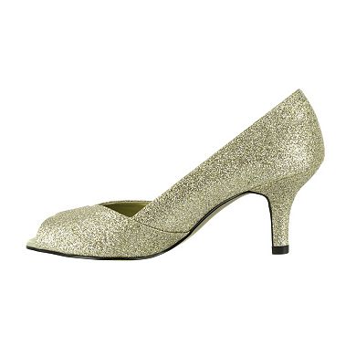 Easy Street Ravish Women's Peep-Toe Dress Heels