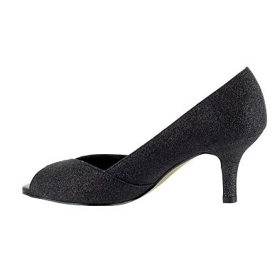 Easy Street Ravish Women's Peep-Toe Dress Heels
