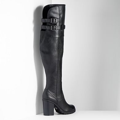 Simply Vera Vera Wang Women’s Over-The-Knee High Heel Boots