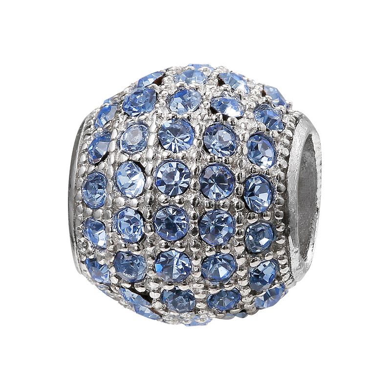 Individuality Beads Sterling Silver Crystal Bead, Womens, Blue