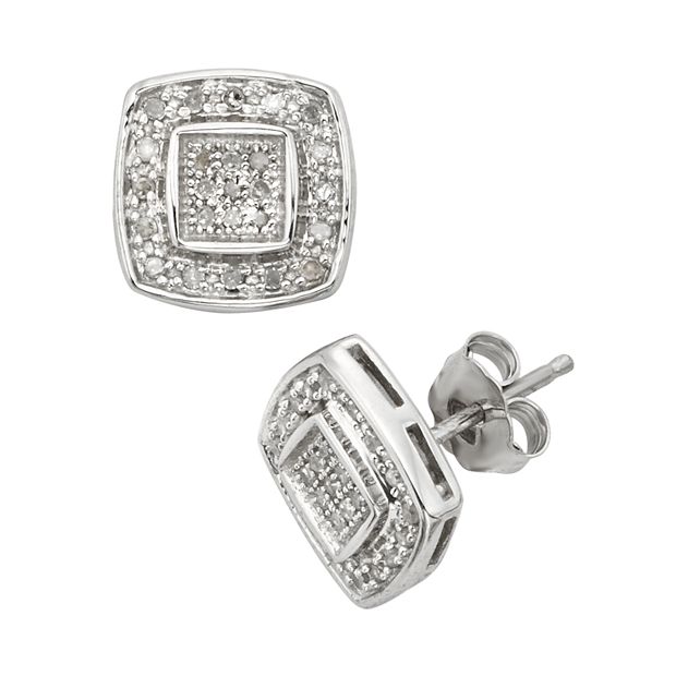 Kohls sterling silver sales diamond earrings