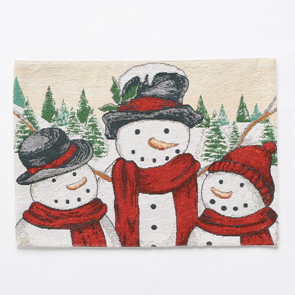 St. Nicholas Square® Snowman Tapestry Placemat