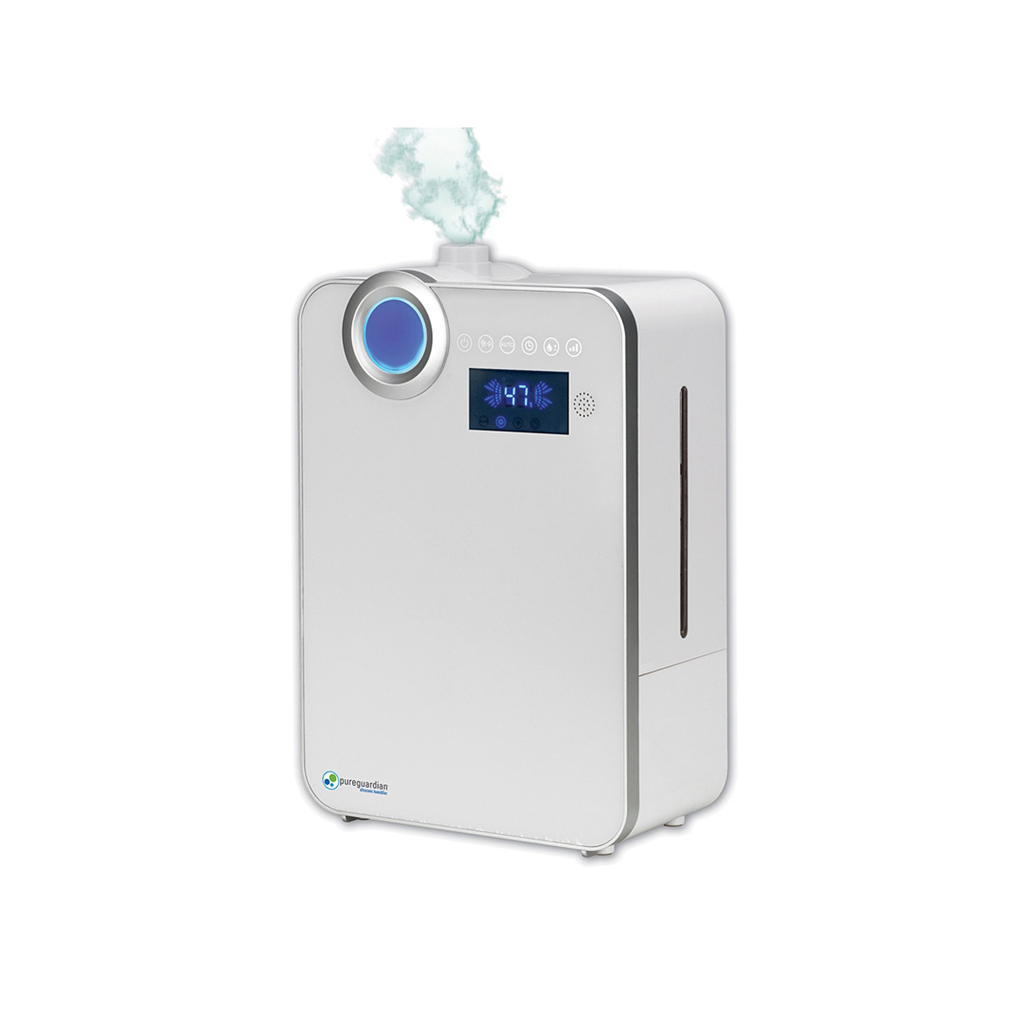 PureGuardian 90-Hour Smart Mist Ultrasonic Humidifier, White