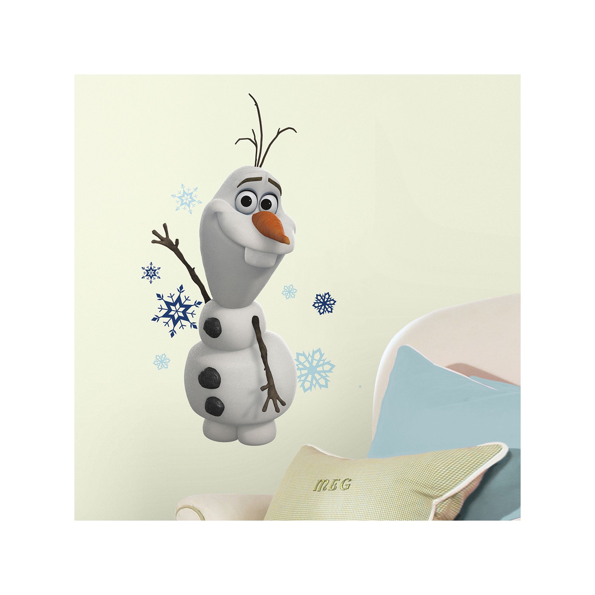 Disneys Frozen Olaf Peel & Stick Wall Stickers, White