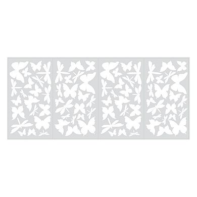 Butterflies and Dragonflies Glow-in-the-Dark Wall Stickers
