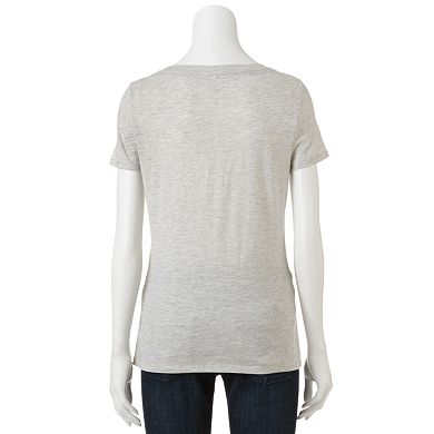 ELLE™ Slubbed Graphic Tee - Women's