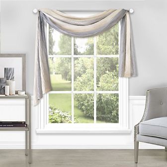 Achim 1-Panel Ombre Window Scarf - 144'' x 50''