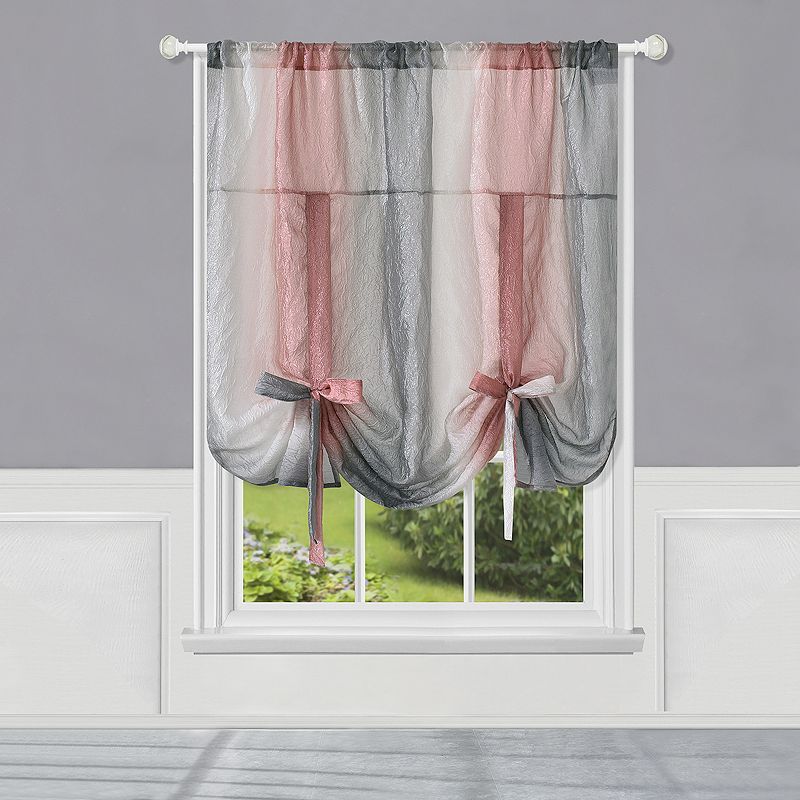 Ombre Tie-Up Window Shade - 50 x 63, Pink, 50X63