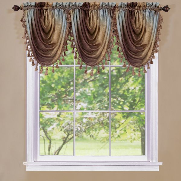 Ombre Waterfall Window Valance - 42'' x 46''