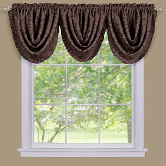 Sutton Damask Blackout Waterfall Window Valance - 36'' x 48''