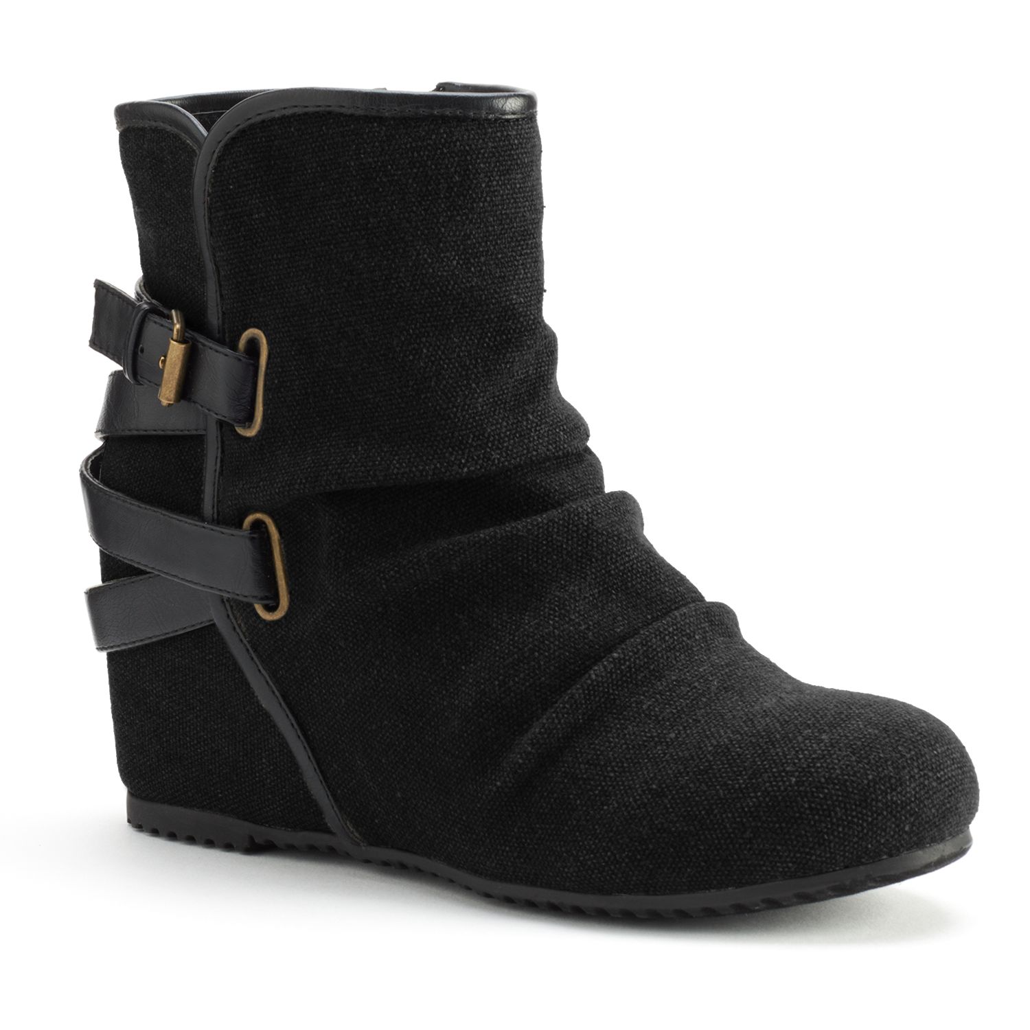 kohls womens wedge boots