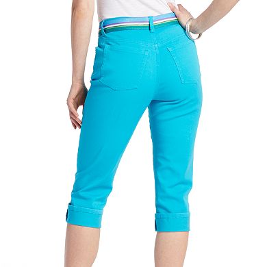 Gloria Vanderbilt Amanda Slimming Cuffed Denim Capris