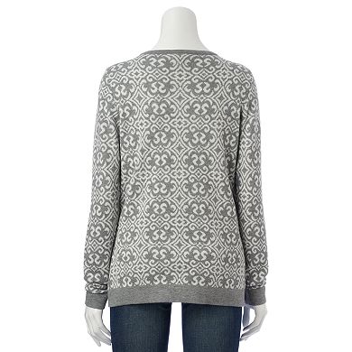 Women's Croft & Barrow® Printed Sweater