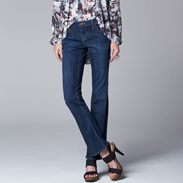 Simply Vera Wang Bootcut Jeans