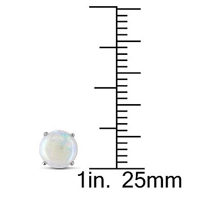 Stella Grace 10k White Gold Opal Stud Earrings
